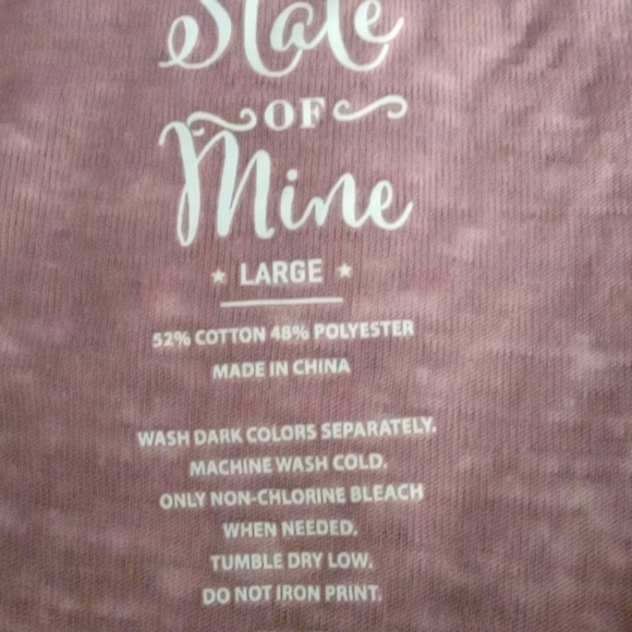 State of Mine Sheer Graphic Love Tee L - Picture 3 of 4